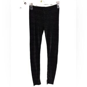 Gray Textured Leggings